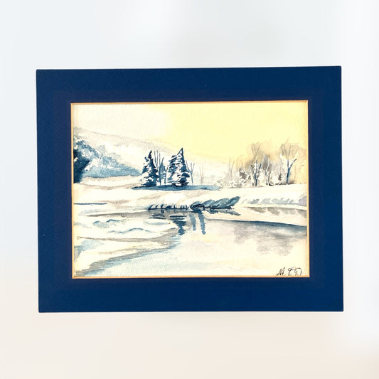 Aquarelle d'hiver