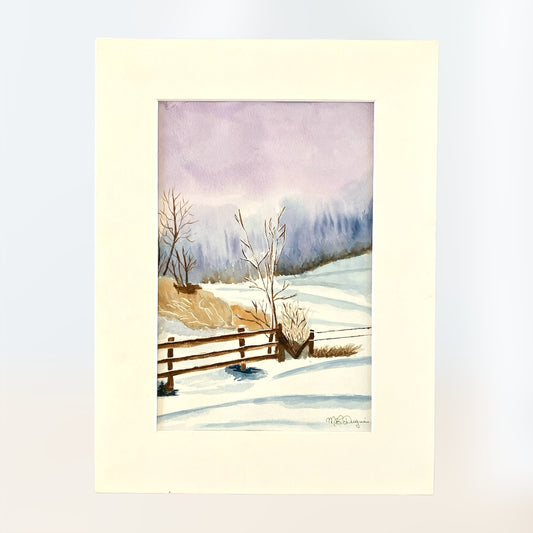 Aquarelle d'hiver