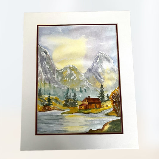 Aquarelle de montagne