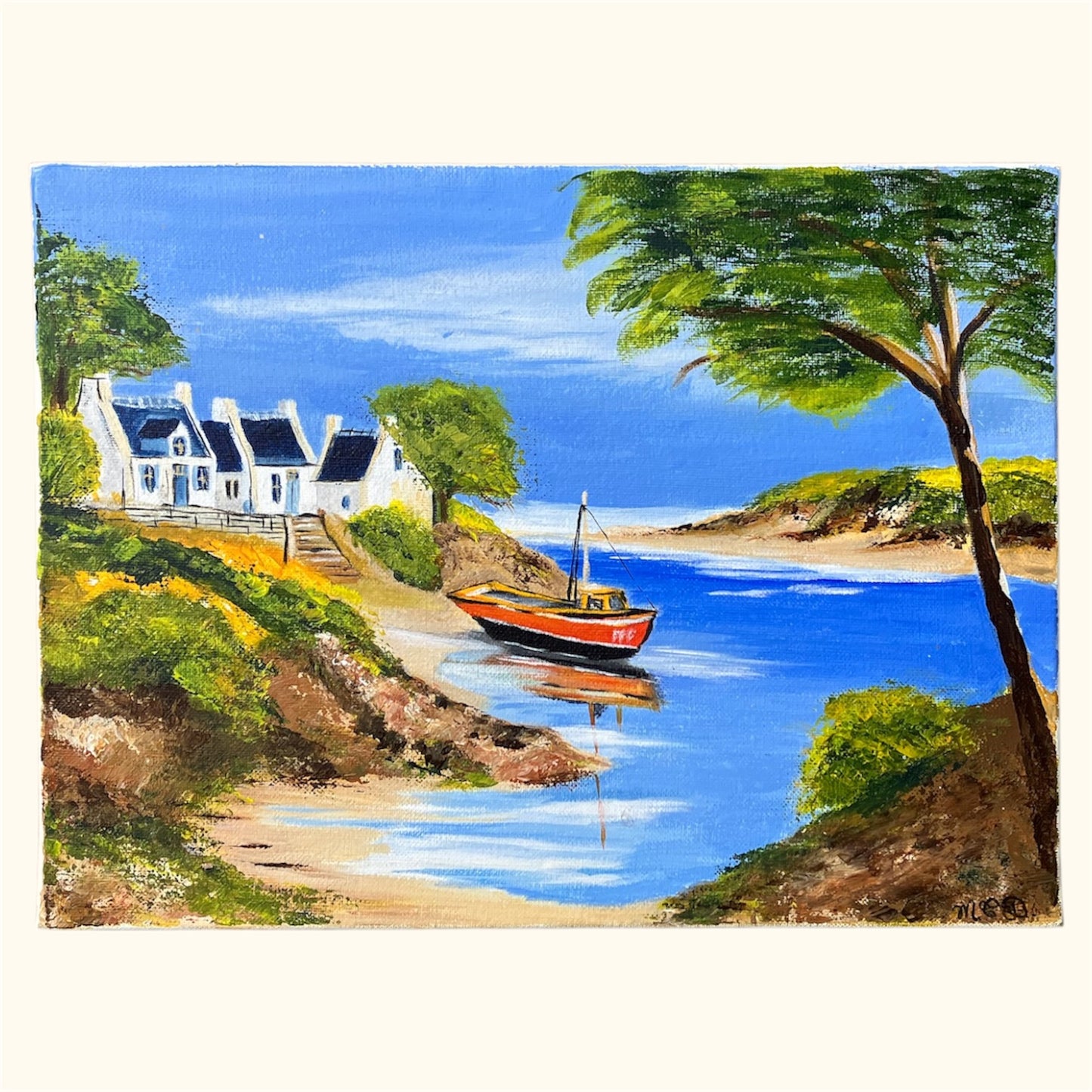 Les toits bleus du rivage