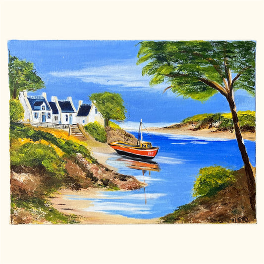 Les toits bleus du rivage